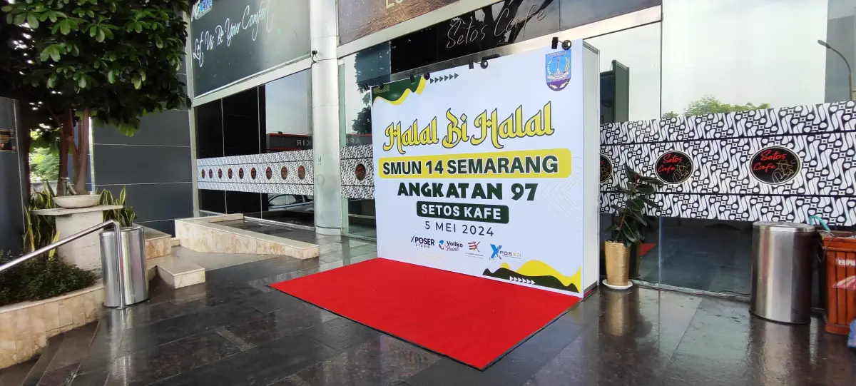 BACKDROP HALAL BIHALAL SMA 14 - Project Gallery Image