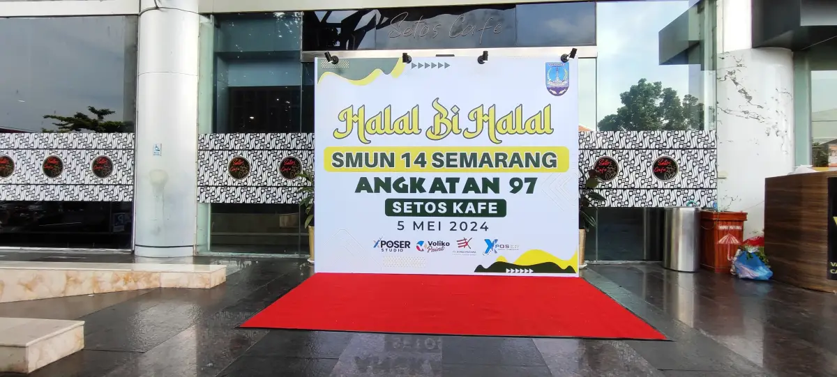 BACKDROP HALAL BIHALAL SMA 14 - Project Gallery Image