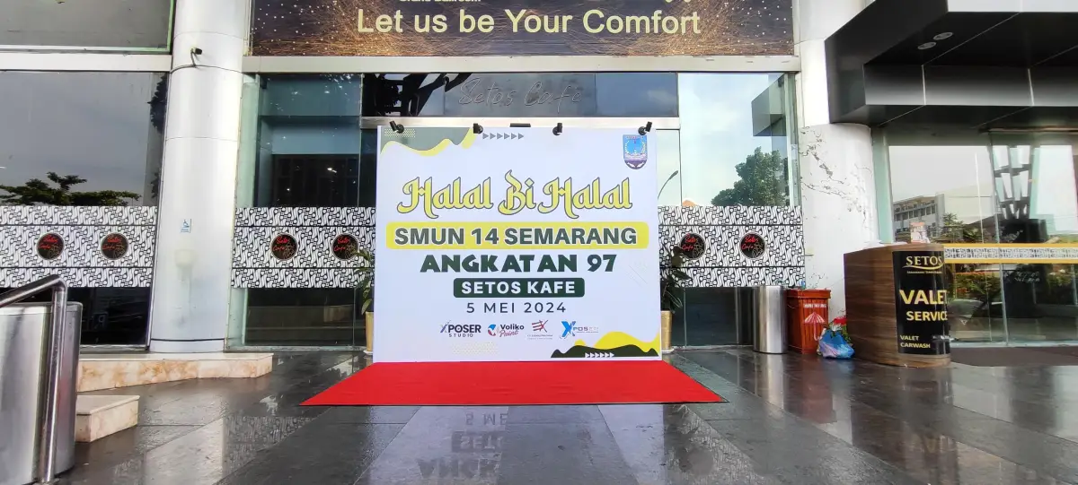 BACKDROP HALAL BIHALAL SMA 14 - Project Gallery Image