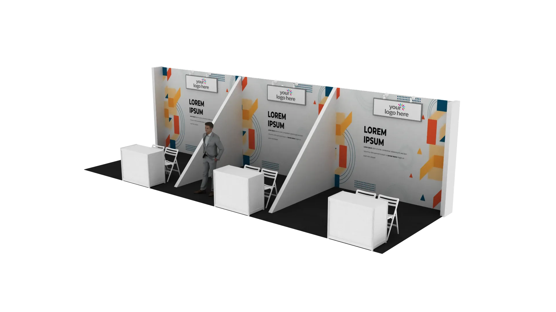stand standar pameran kayu